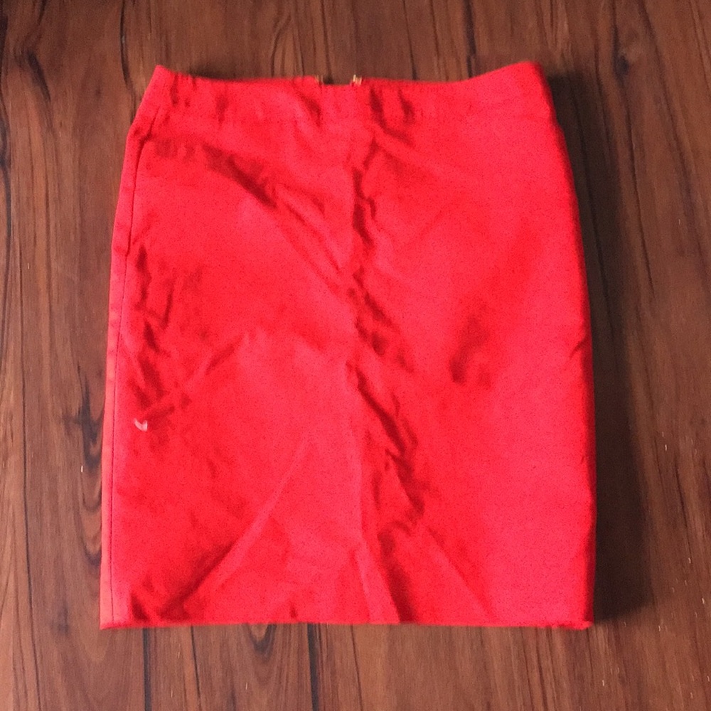 Red skirt